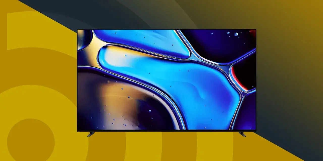 Modern TV med abstrakt bakgrund. Perfekt för att koppla datorn till TV:n för en bioupplevelse.