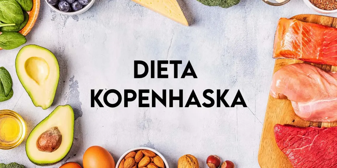 Składniki diety kopenhaskiej: łosoś, kurczak, wołowina, jajka, awokado, szpinak, brokuły, orzechy, jagody, ser, masło, olej.