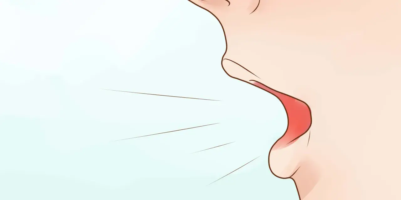 Ein Mund spricht, die Lippen formen den Laut "o", wie in "Sohn".