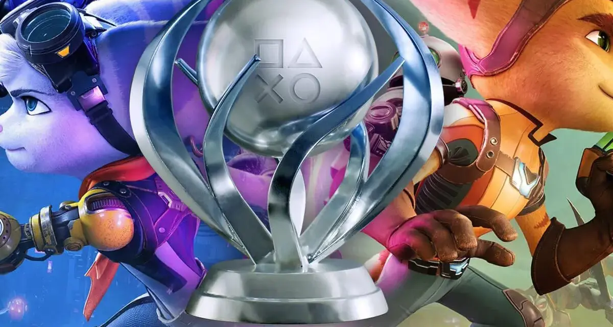 Ratchet y Clank celebran sus trofeos de PS5.