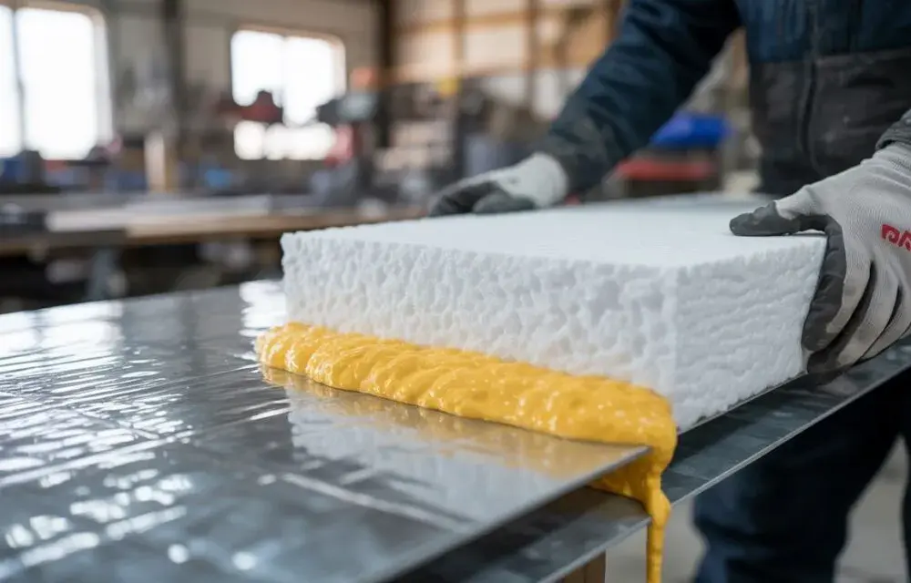 Jak skutecznie przykleić styropian do blachy w garażu bez problemów