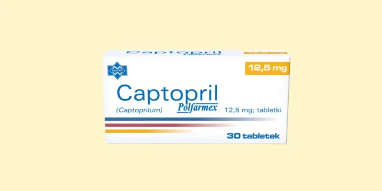Opakowanie leku Captopril 12,5 mg, 30 tabletek.