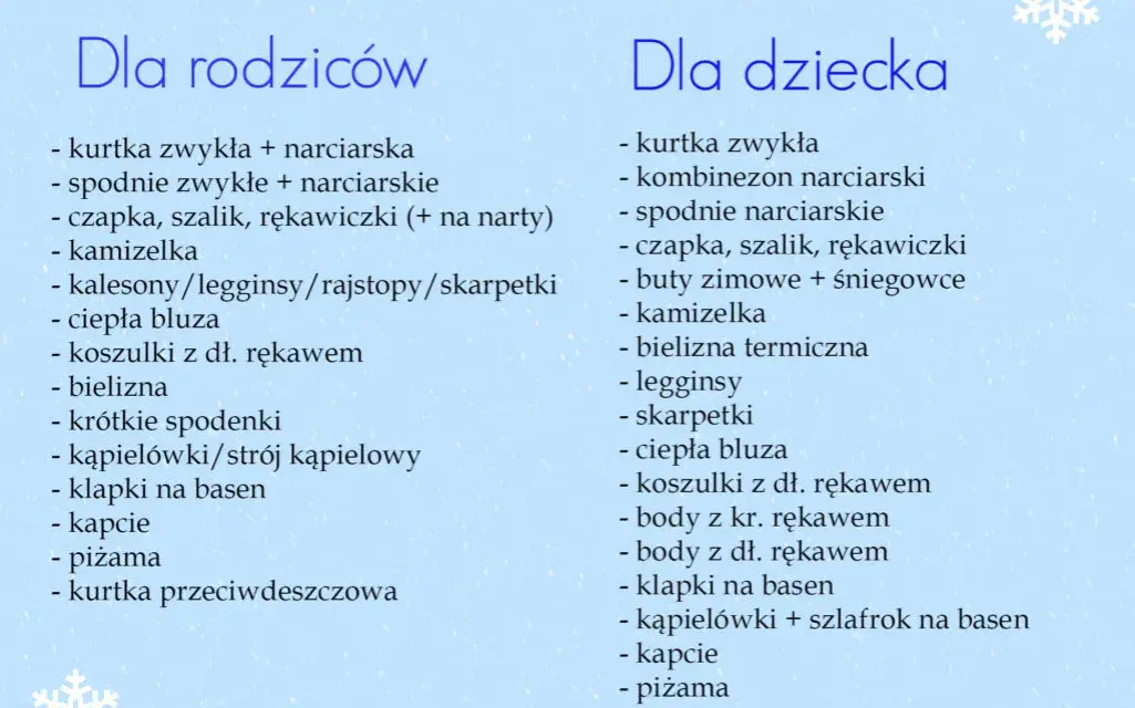Co zabrać na wyjazd w góry z dzieckiem zimą, by uniknąć problemów?