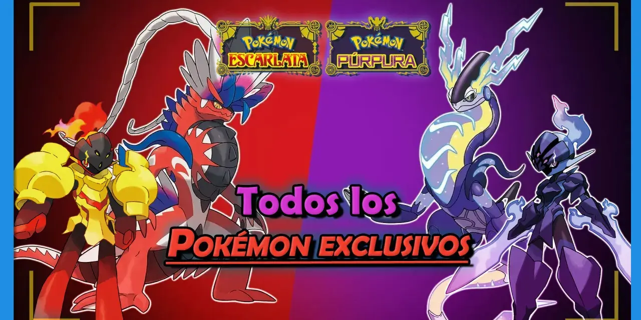 Pokémon Escarlata y Púrpura: Koraidon y Miraidon, junto a otros Pokémon exclusivos, listos para la batalla.