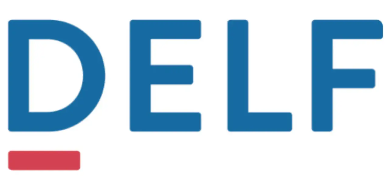 Logo DELF, la certificación oficial del idioma francés. Ideal para tu examen francés A1.