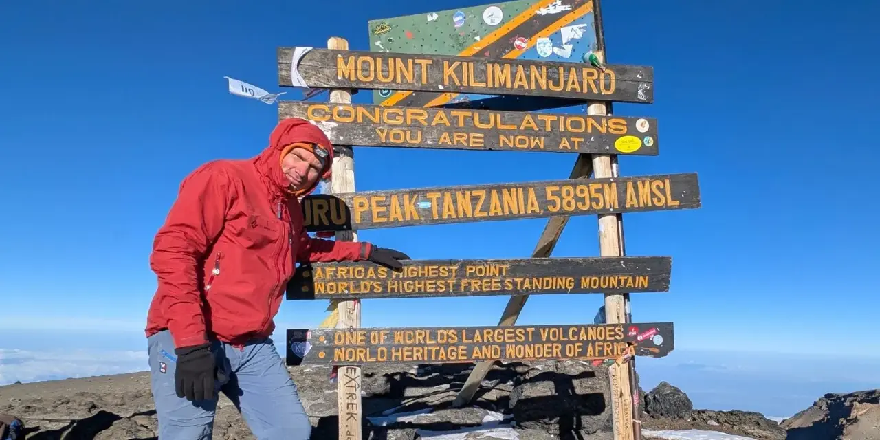 Szczyt Uhuru na Kilimandżaro, 5895 m n.p.m. Wyprawa na Kilimandżaro zakończona sukcesem!