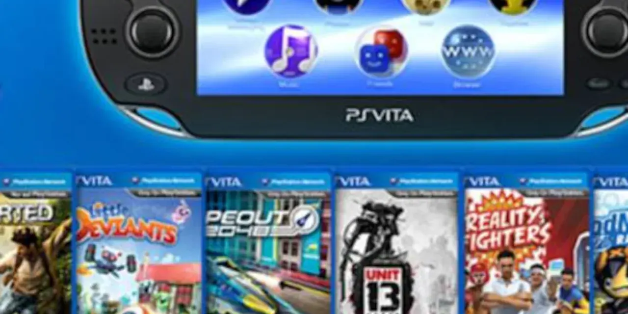 PS Vita con varios juegos como Little Deviants y Reality Fighters, mostrando algunos de los mejores juegos psvita.