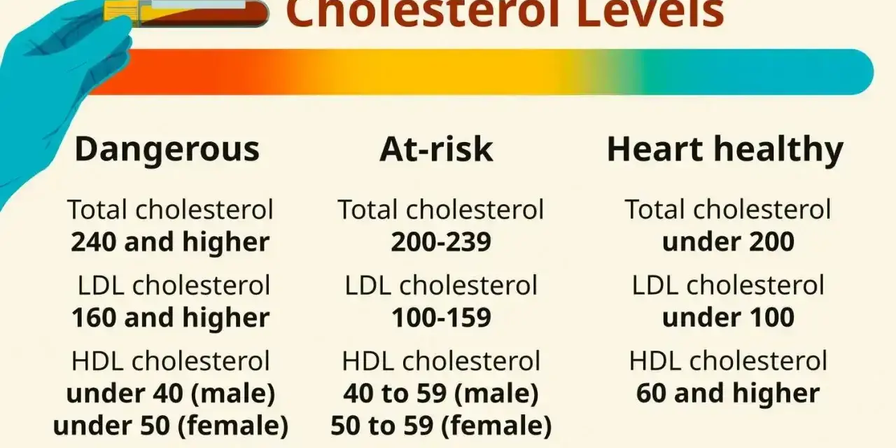 Lipidogram co to? Tabela poziomu cholesterolu: niebezpieczny, podwyższonego ryzyka, serce zdrowe.