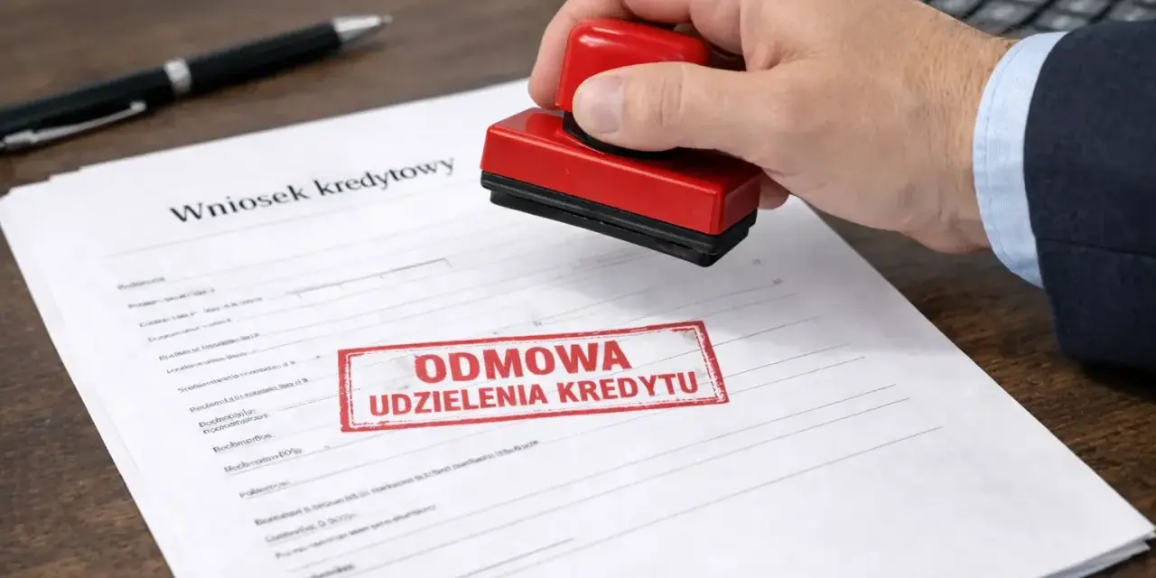 Odmowa udzielenia kredytu konsumenckiego a hipotecznego. Stempel na wniosku kredytowym.