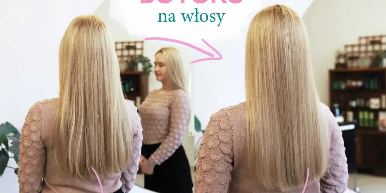 Przed i po zabiegu botoksu na włosy. Włosy po zabiegu są wygładzone i lśniące, ale czy botox rozjaśnia włosy? Nie, nie rozjaśnia.
