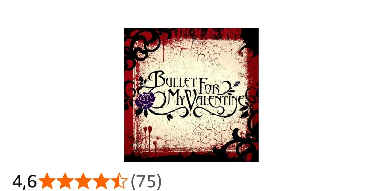 Pochette d'album de Bullet For My Valentine avec une rose violette et des ornements rouges et noirs.