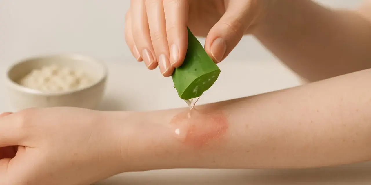 Aloe vera lenisce la pelle secca e prurito. Rimedi naturali per il benessere della pelle.