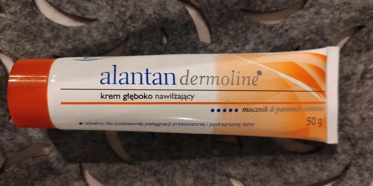 Alantan dermoline – krem głęboko nawilżający z mocznikiem i d-pantenolem, idealny do suchej i podrażnionej skóry. 50g.