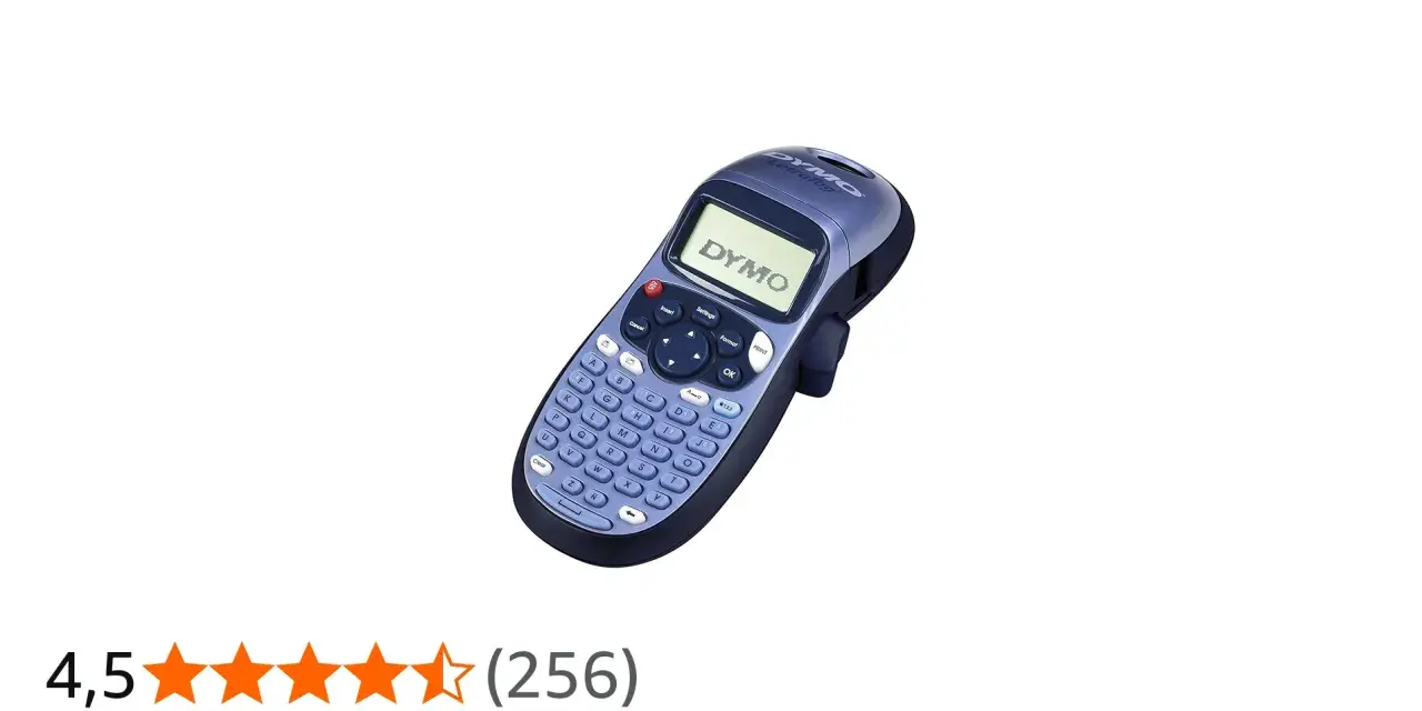 Etiquetadora Dymo LetraTag con teclado QWERTY y pantalla LCD. Ideal para organizar tu hogar o negocio.