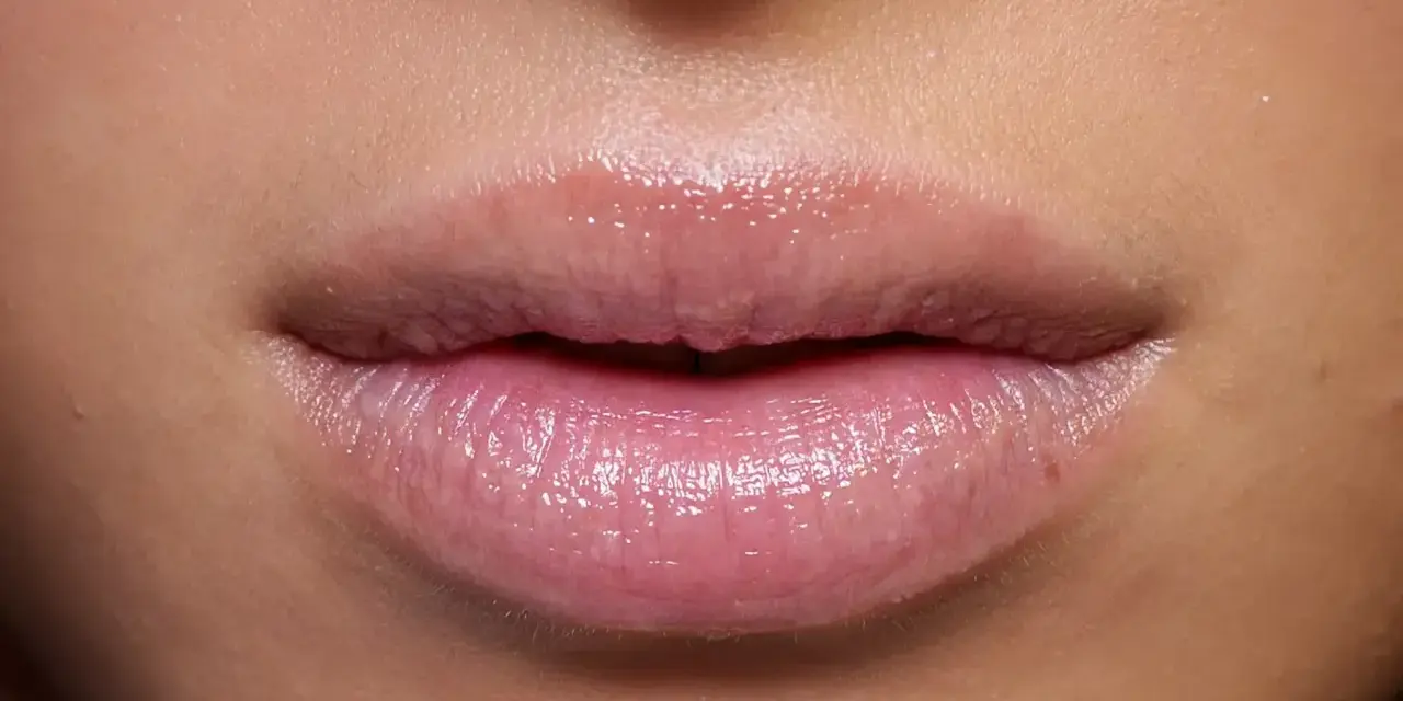 Labios con microblading en tonos rosados y brillantes. Los colores del microblading labios realzan la naturalidad.
