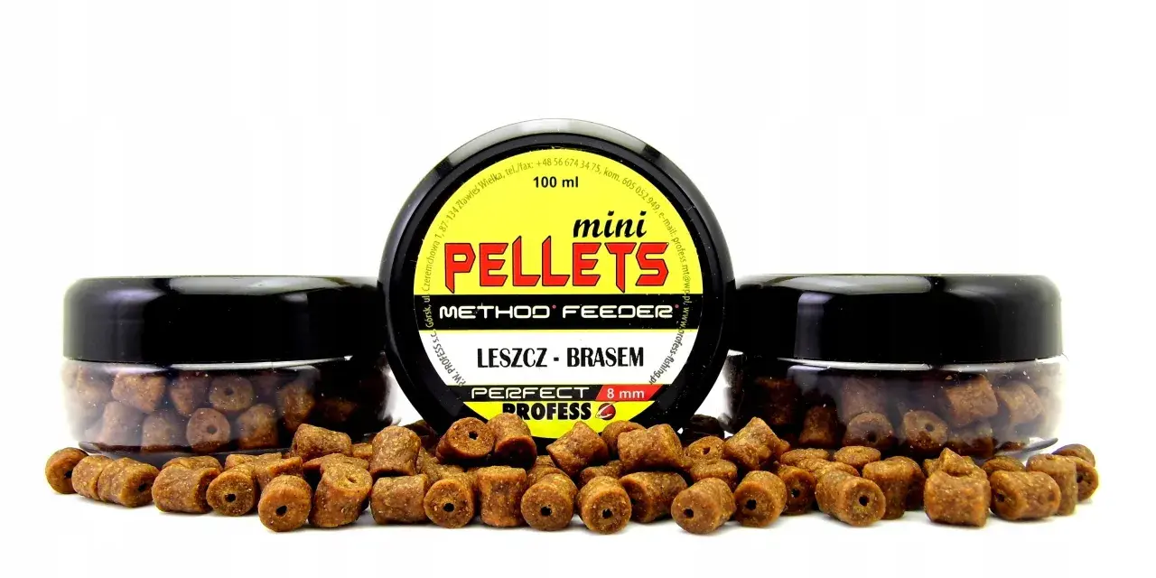 Mini pellety Method Feeder "Leszcz - Brasem" 8 mm, idealne na leszcza.
