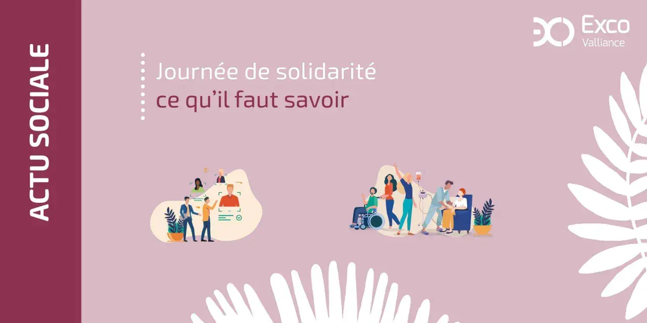 Illustration pour la jurisprudence Journée de solidarité, montrant des scènes de soutien et de soin.