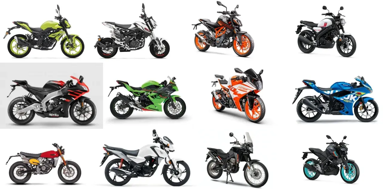 Różne motocykle, idealne dla początkujących kierowców. Prawo jazdy A1 od ilu lat? Od 16!