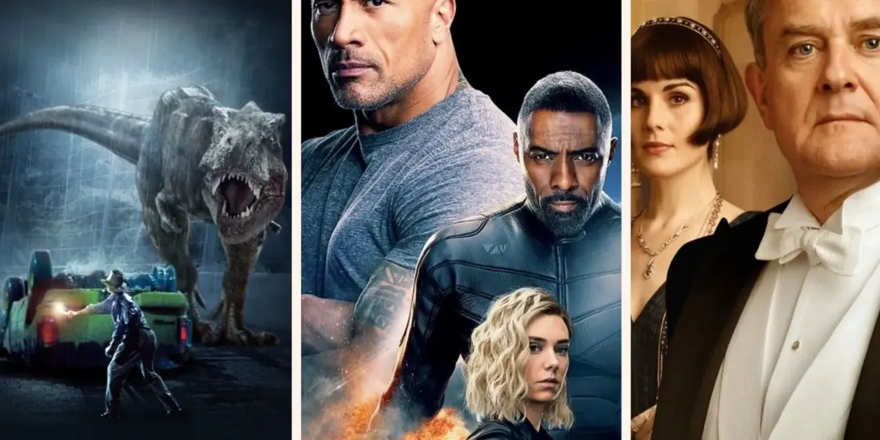 Un T-Rex minaccioso, Dwayne Johnson e Idris Elba in azione, e un'elegante coppia d'altri tempi: ecco alcuni film da vedere su Prime per ogni gusto.