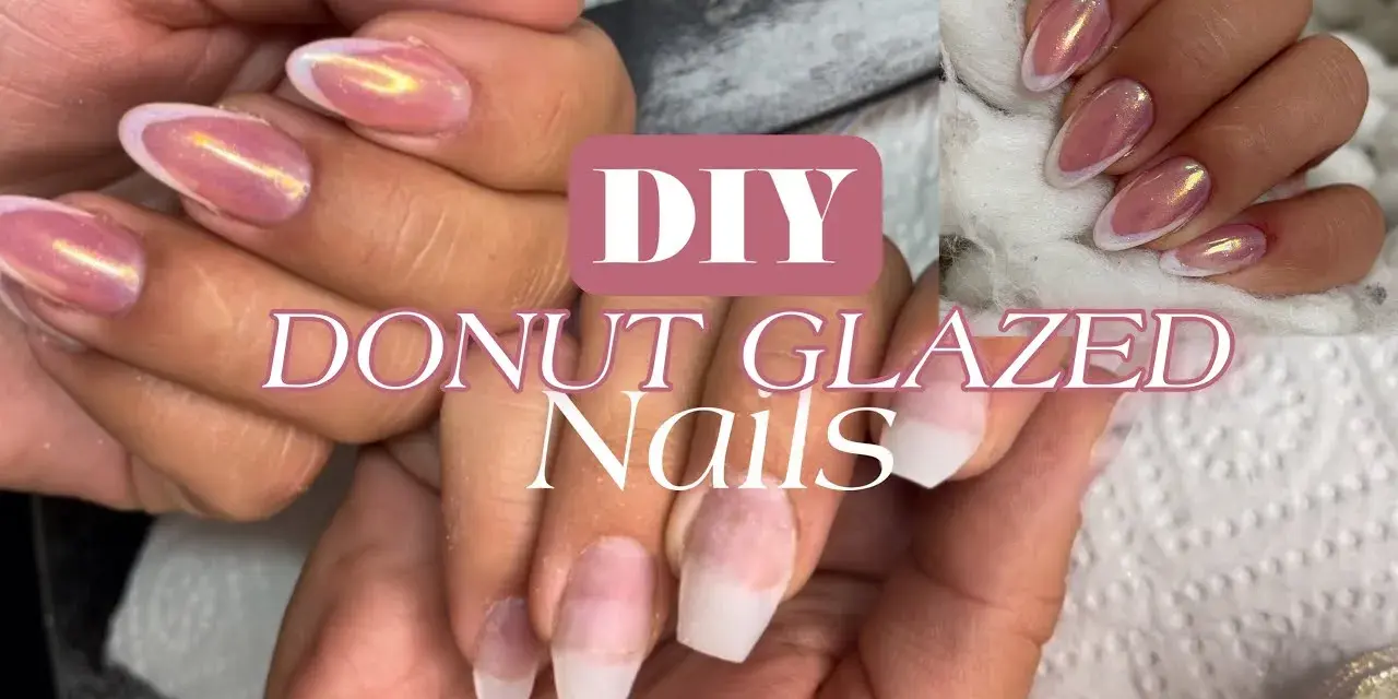 Perlmutt-French Nägel: Glazed Donut Look & DIY-Anleitung für Zuhause