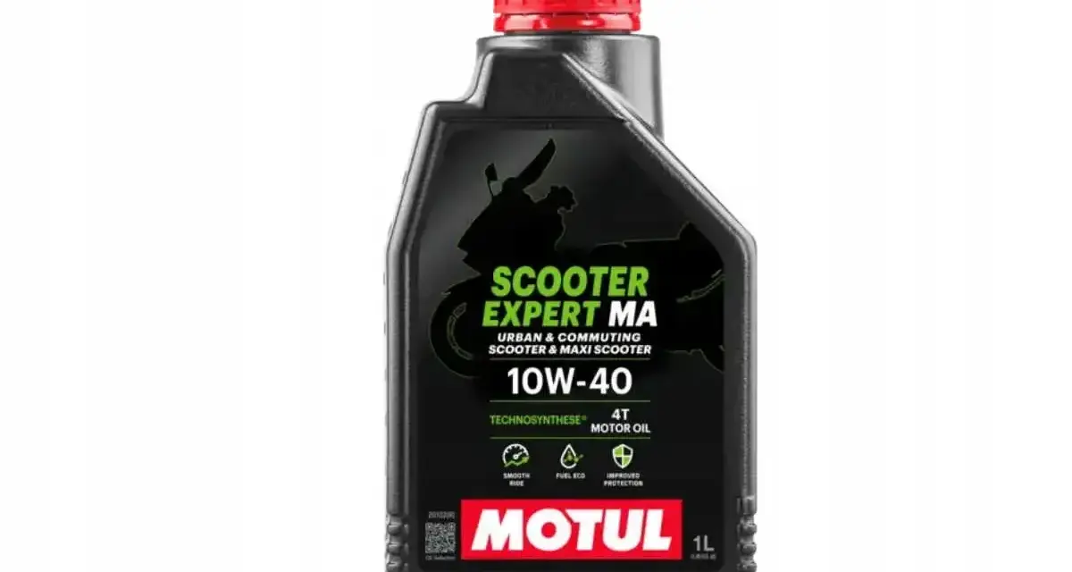 Olej Motul Scooter Expert MA 10W-40 to idealny wybór, jeśli zastanawiasz się, jaki olej do skutera 4t. Zapewnia płynną jazdę i ochronę.