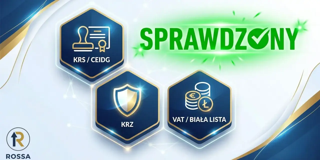 Sprawdzony KRS/CEIDG, KRZ, VAT/Biała Lista. Szybka wyszukiwarka upadłości i firm. Rossa Consulting.