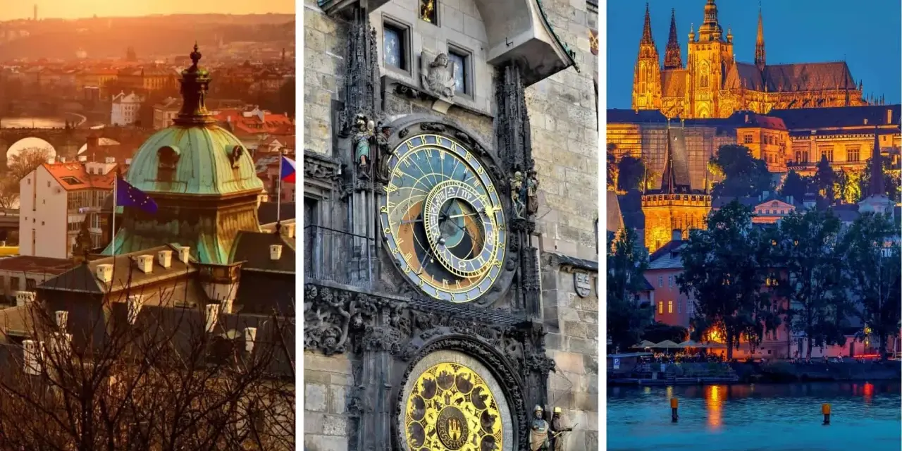Praga nocą i za dnia: zamek, zegar astronomiczny i panorama miasta. Ciekawe ciekawostki o Czechach czekają!