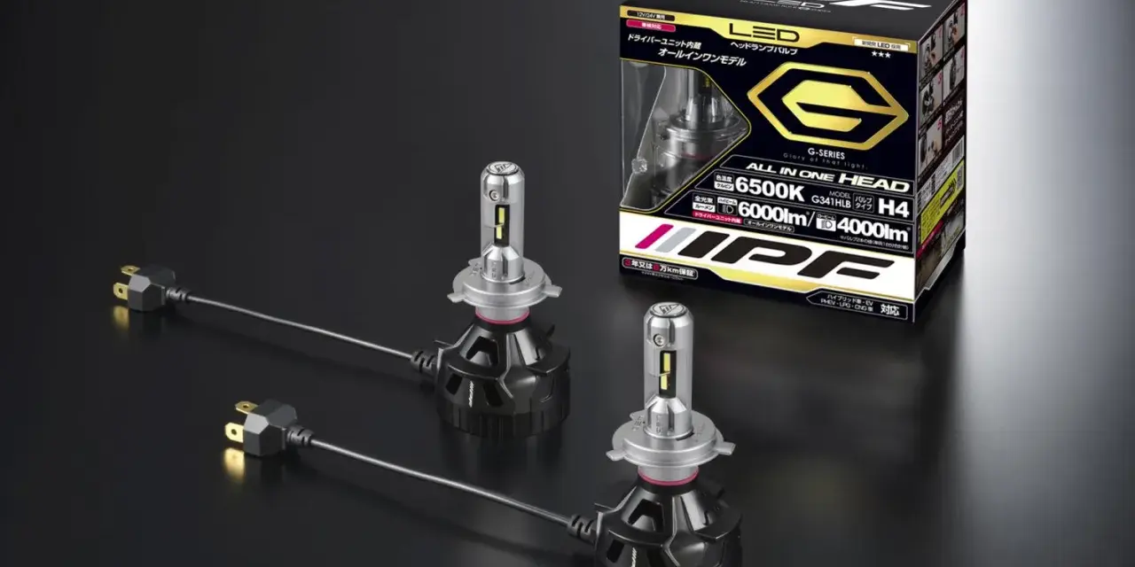IPF G-SERIES H4 LED-lampor, 6500K, 6000lm. Dessa h4 led godkända lampor ger ett starkt och klart ljus.