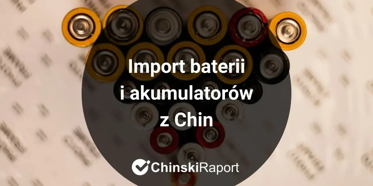 Cło na akumulatory z Chin. Widok z góry na baterie AA i AAA ułożone w okrąg.