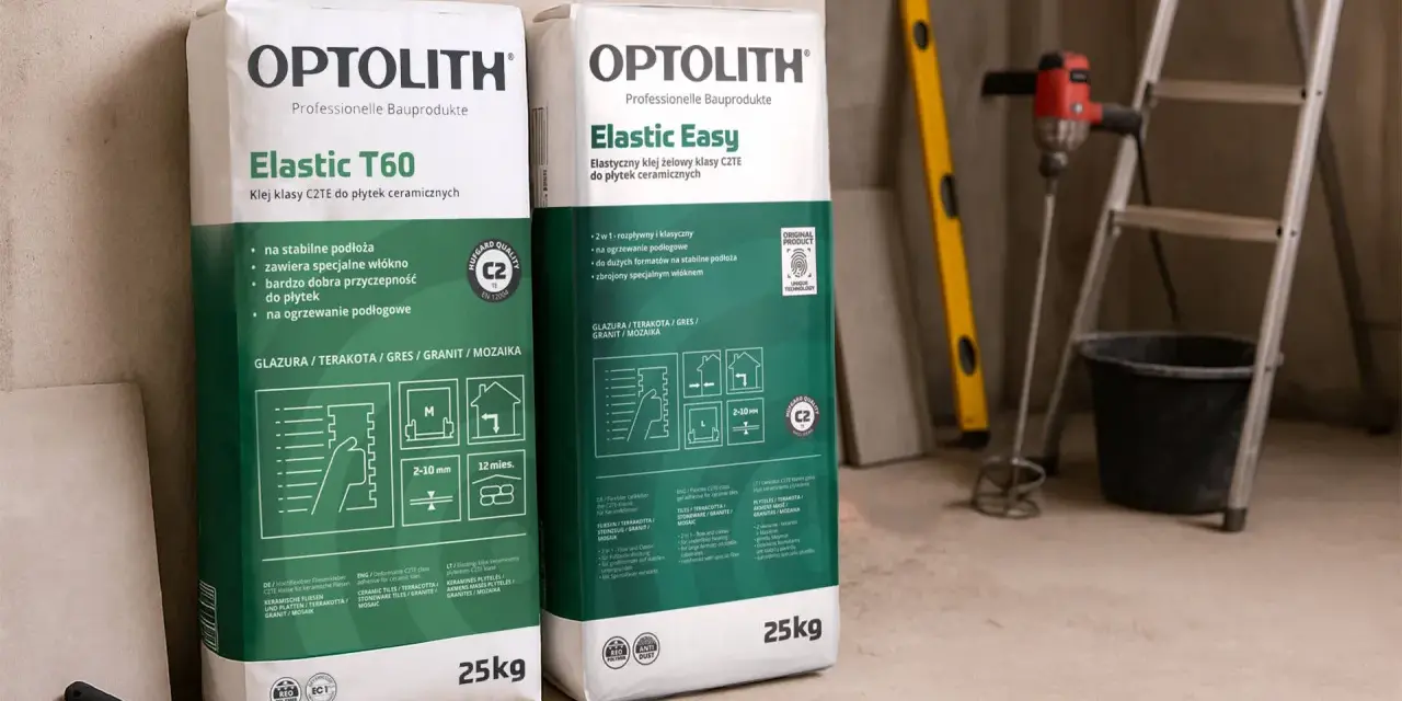 Szukasz, jaki klej do styropianu? Optolith Elastic T60 i Elastic Easy to elastyczne kleje klasy C2TE do płytek ceramicznych, idealne na ogrzewanie podłogowe.