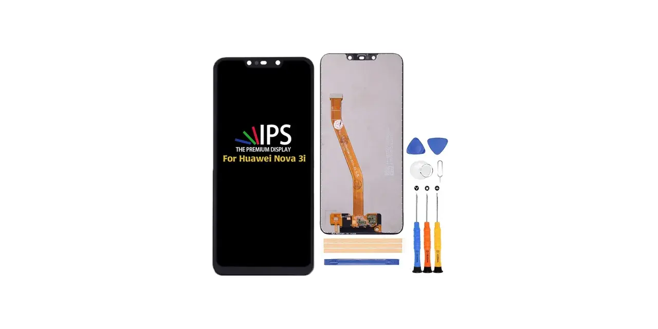 Zestaw naprawczy do Huawei Nova 3i, z ekranem IPS i narzędziami. Model ine-lx1.