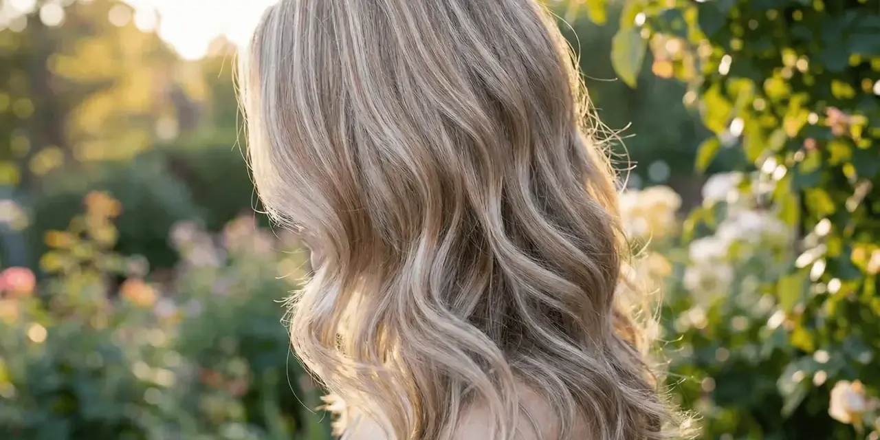 Kobieta z blond włosami w słońcu. Zastanawiasz się, jak często można nakładać toner na włosy, by utrzymać ten efekt?
