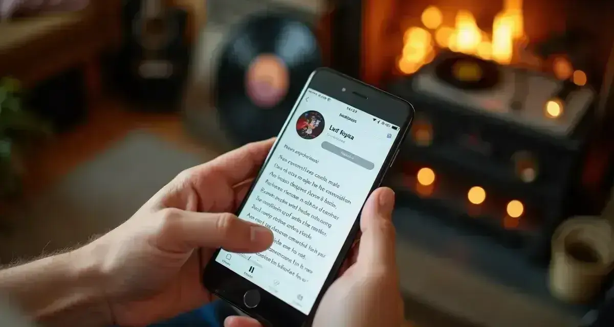 Wyszukiwanie piosenek po tekście na smartfonie, przy kominku i gramofonie.