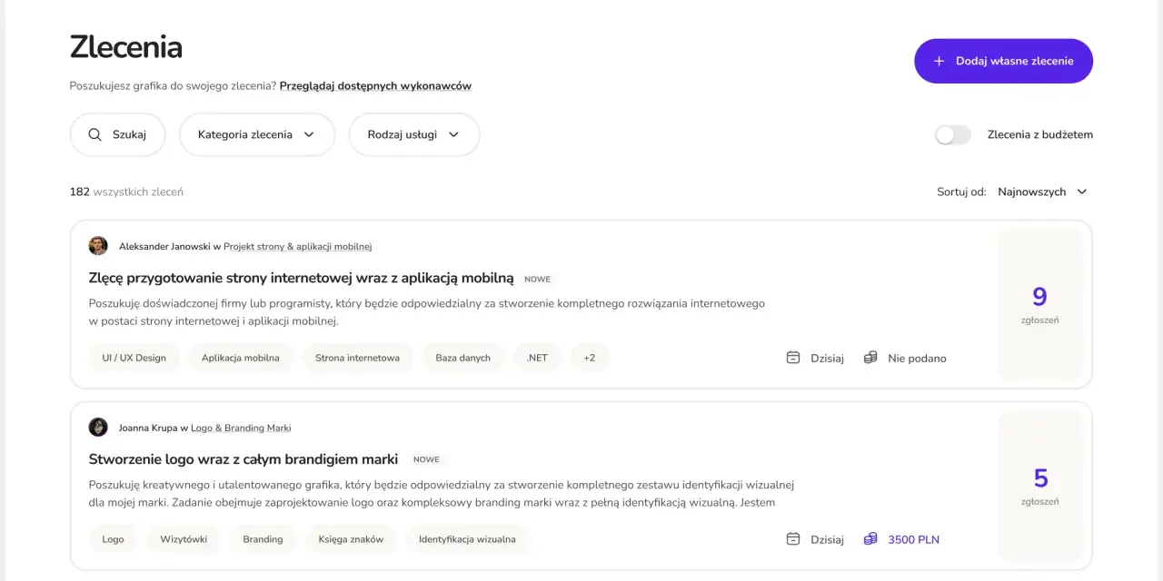 Szukasz inspiracji, jak zostać grafikiem? Na Workconnect znajdziesz zlecenia na projektowanie logo, stron internetowych i identyfikacji wizualnej.