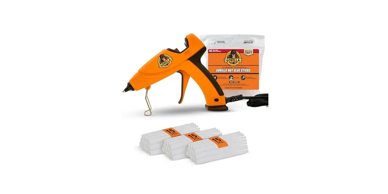 Gorilla hot glue gun and sticks. Wondering if hot glue will hold up outside? This kit might be the answer for your outdoor projects.