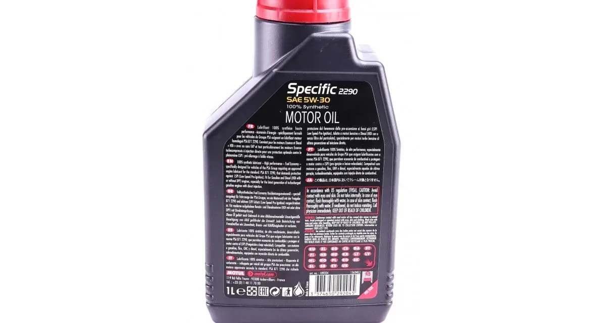 Motul Specific 5W30 PSA B71 2290 - Idealny olej do silników PSA
