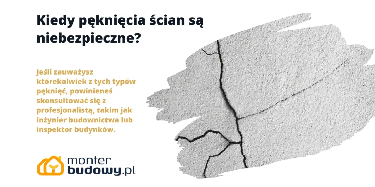 Pionowe pęknięcia ścian nośnych mogą być sygnałem ostrzegawczym. Warto skonsultować się z fachowcem, gdy zauważysz takie uszkodzenia.