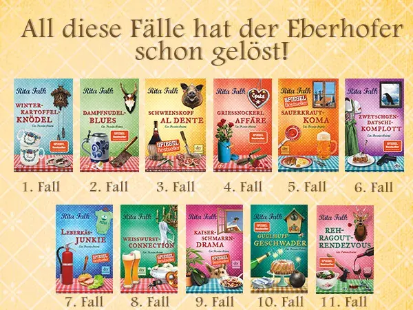 Eberhofer Krimi Reihenfolge: Alle Bände & mehr | Rita Falk