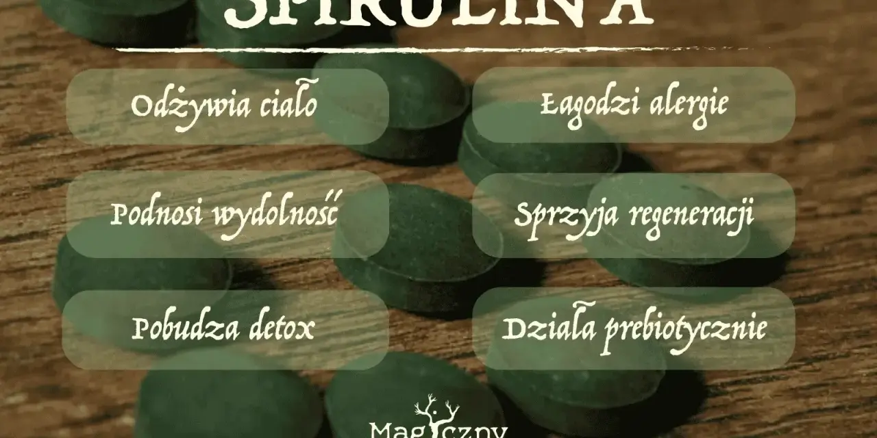 Spirulina: odżywia ciało, łagodzi alergie, podnosi wydolność, sprzyja regeneracji, pobudza detox, działa prebiotycznie. Poznaj jej wszechstronne działanie!