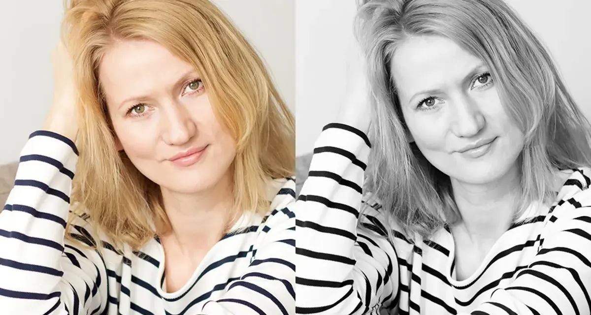 Photoshop: Czarny na biały od płaskiej plamy do realnej bieli