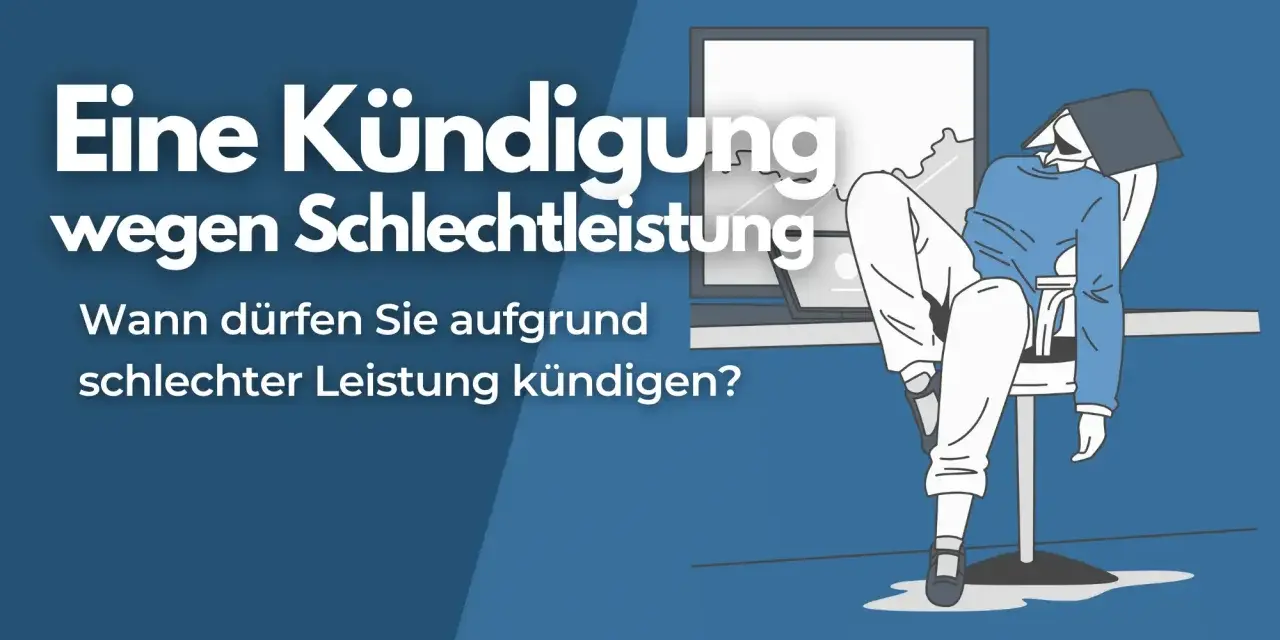 Eine Kündigung wegen Schlechtleistung: Wann dürfen Sie aufgrund schlechter Leistung kündigen? Ein erschöpfter Mitarbeiter sitzt am Schreibtisch.
