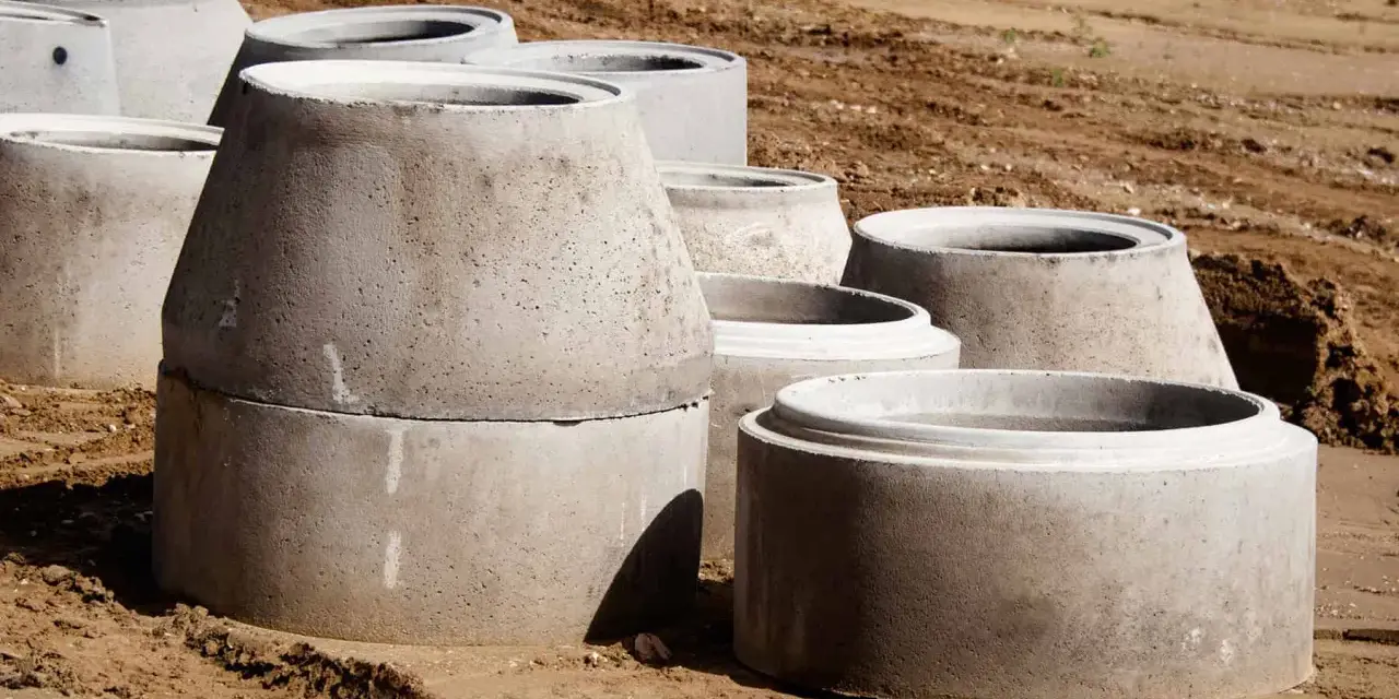 Betonowe kręgi kanalizacyjne czekają na montaż. Sprawdź kręgi betonowe cennik i wybierz najlepsze rozwiązanie dla swojej budowy.
