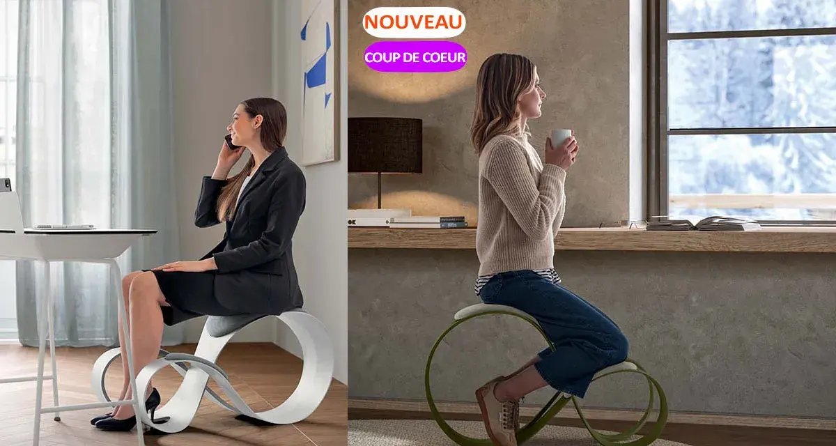 Le siège KINEO, pour varier les postures assises. Fini les inconvénients d'une position statique.