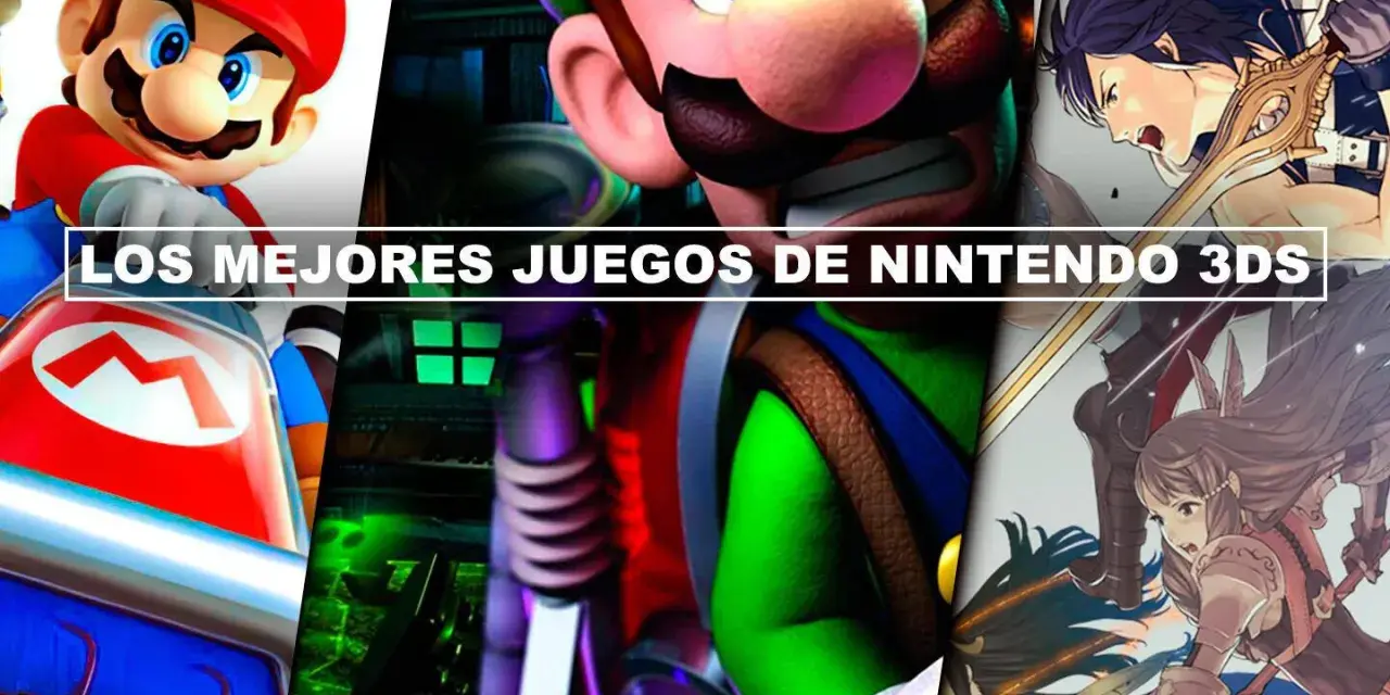 Mario, Luigi y personajes de Fire Emblem en un collage que celebra los mejores 3DS games.