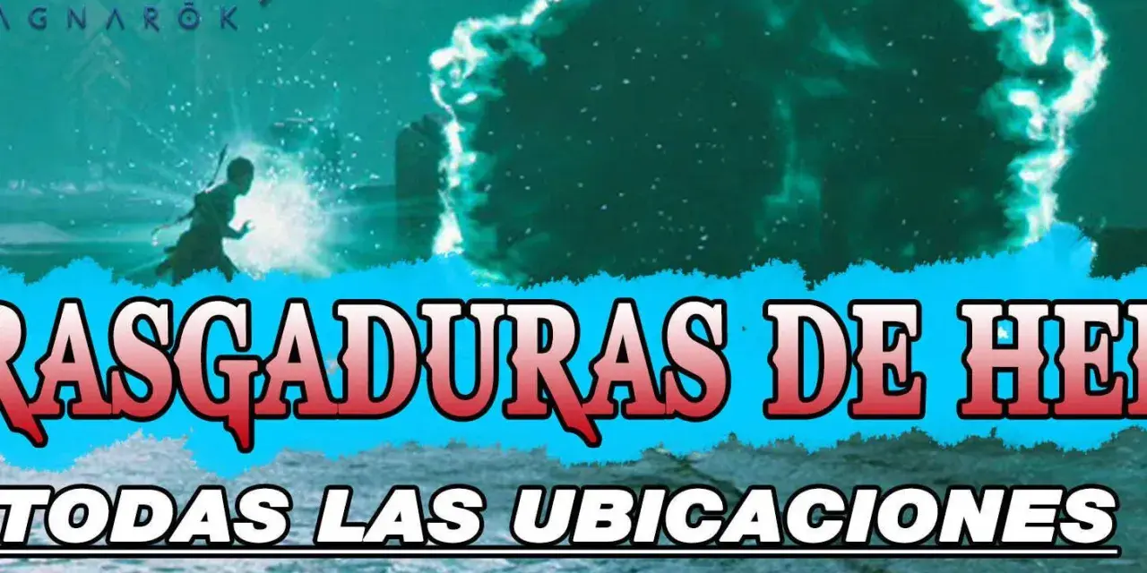 Kratos se enfrenta a rasgaduras de hel en el reino de Fimbulwinter. Todas las ubicaciones.