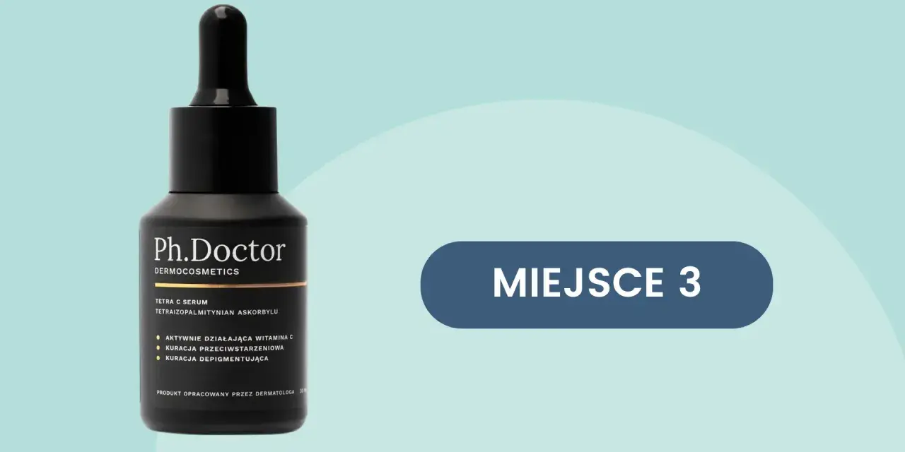 Czarna buteleczka serum z witaminą C Ph.Doctor. Czy serum z wit C można stosować latem? Tak, to serum jest idealne na lato.