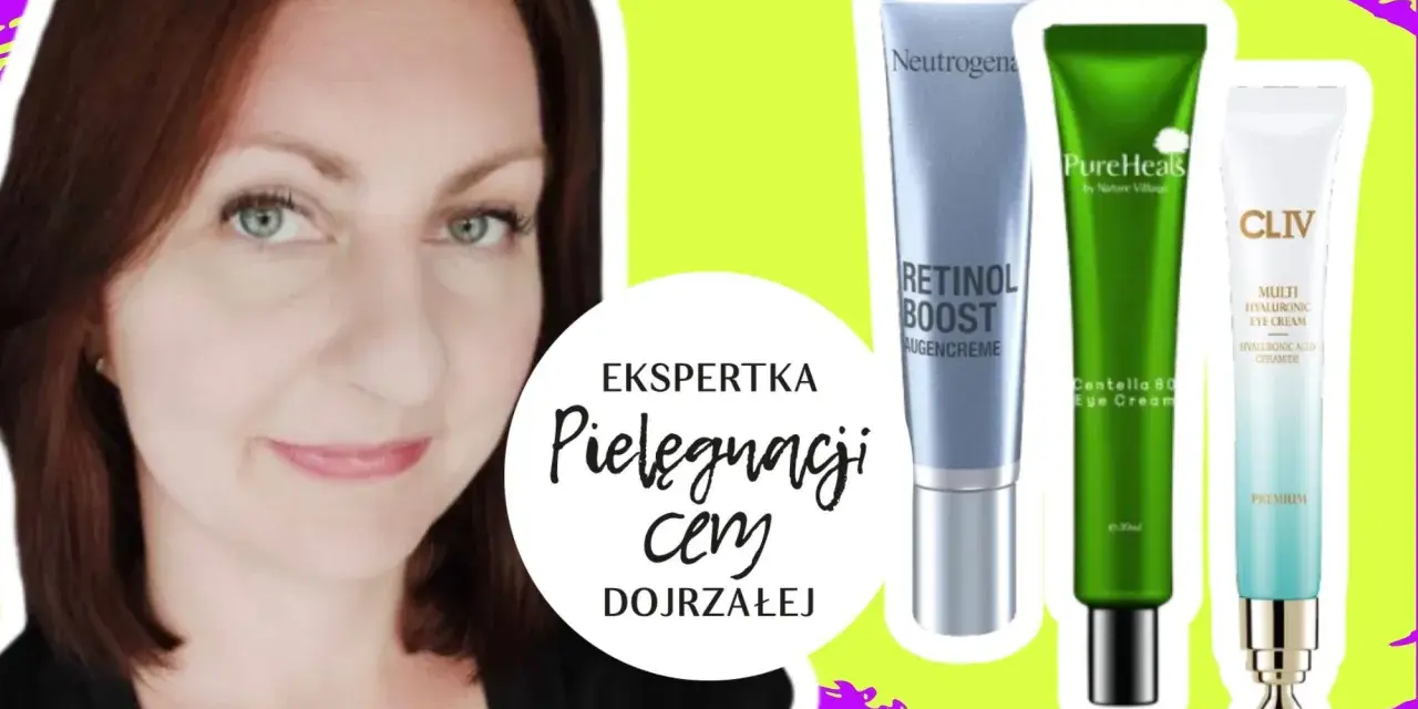 Ekspertka od pielęgnacji dojrzałej skóry prezentuje kremy pod oczy, które pomagają zwalczać gęsią stopkę.