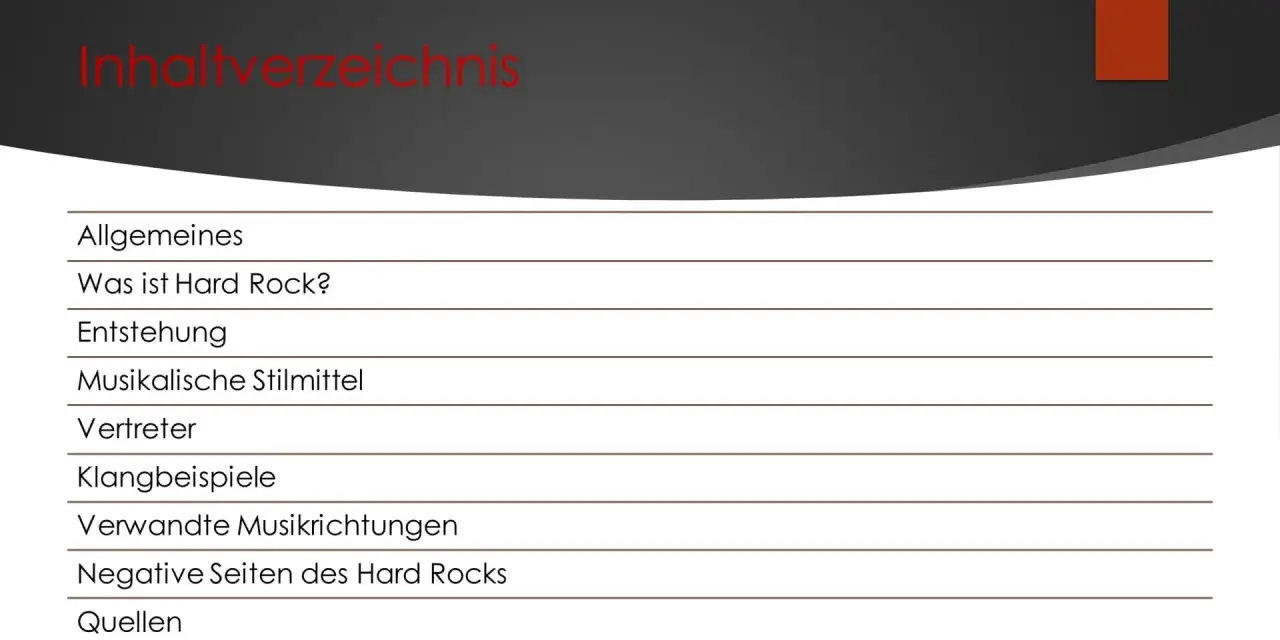 Inhaltsverzeichnis: Was ist Hard Rock? Hier werden Entstehung, Stilmittel und Vertreter des Genres beleuchtet.