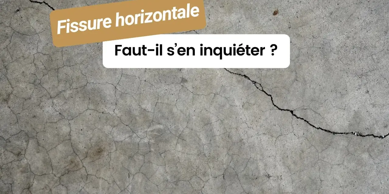 Une fissure horizontale sur un mur de maison. Faut-il s'en inquiéter ?