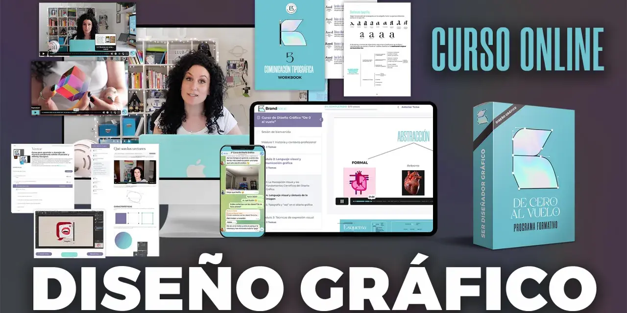 Curso online de diseño gráfico en España. Aprende desde cero a ser un diseñador gráfico profesional con este programa formativo.